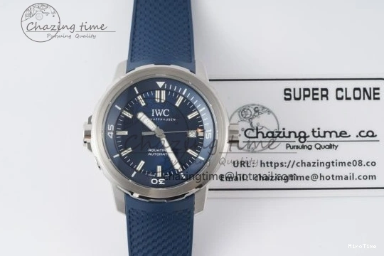 MIROTIME 0206 Attractive Aquatimer Chrono SS RSF 1:1 Best Edition Blue Dial on Blue Rubber Strap A 7056